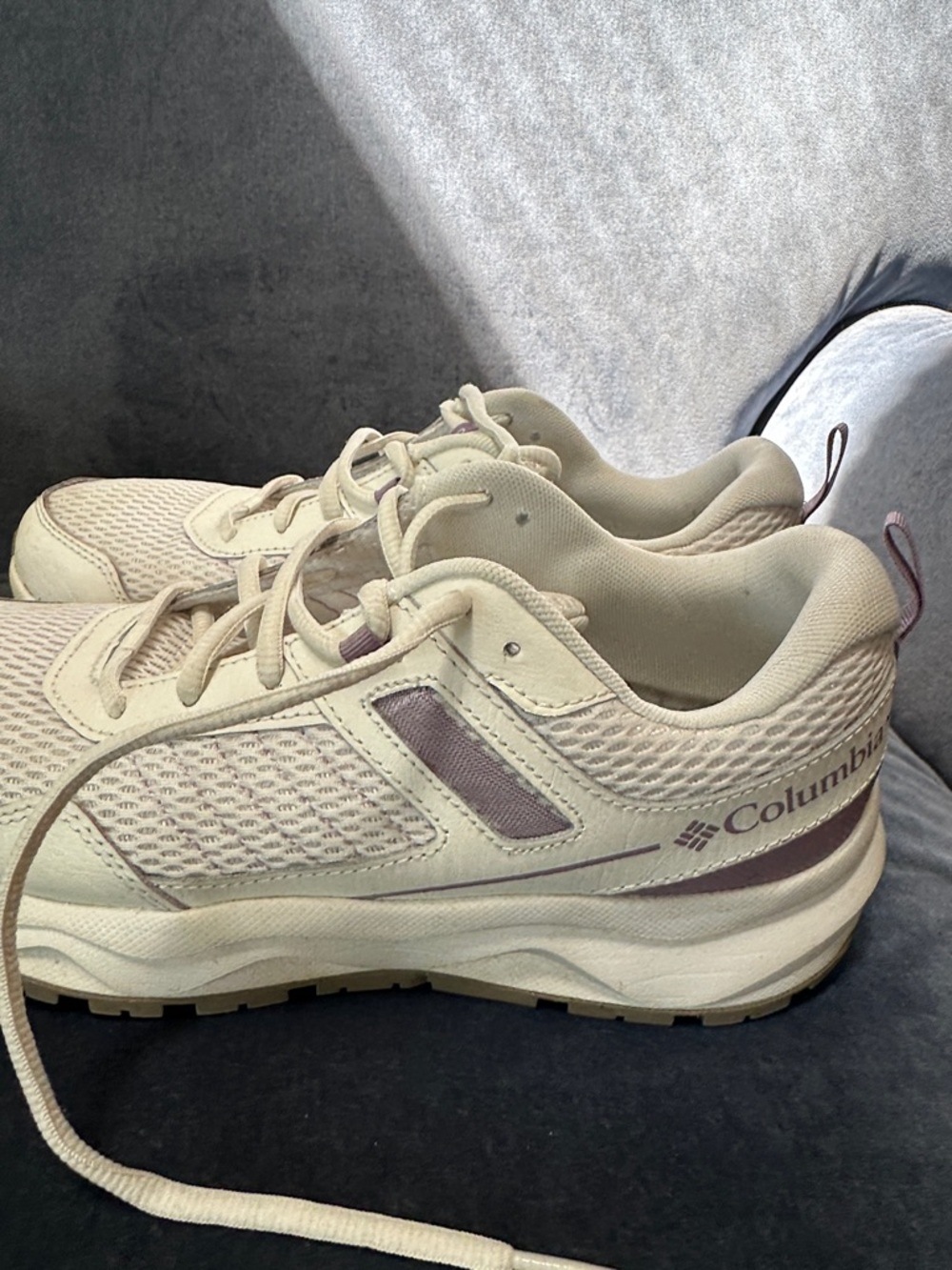Columbia Women’s white and lavender athletic shoes